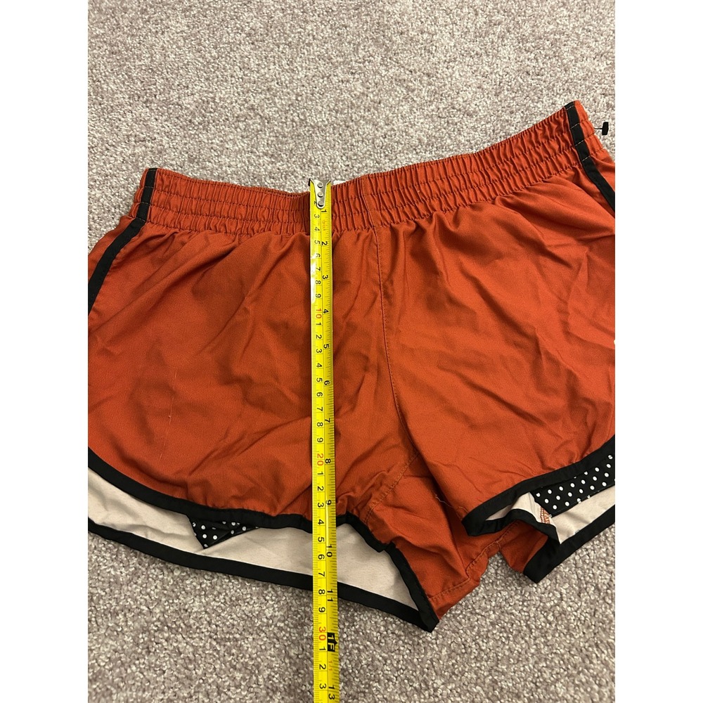 Varsity Spirit Running Shorts Womens M Orange Excellent Polka Dot Layered Cheer - Picture 4 of 9